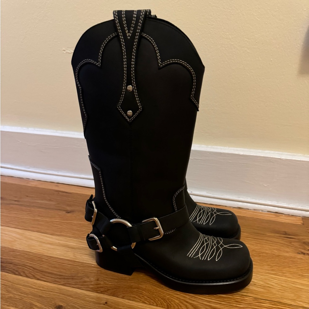 Jeffrey Campbell x FP x Understated Leather Motoboy Boots